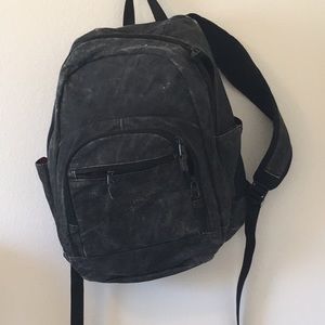 Distressed black quicksilver backpack